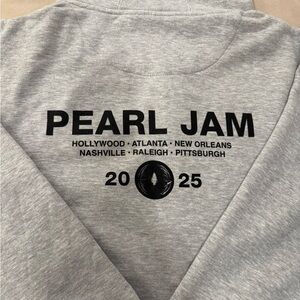 Pearl Jam 2025 Gray Dark Matter Tour Logo Pullover Hoodie XL